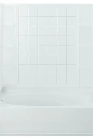 Sterling 71104100-0 Ensemble 60 x 37-1/2 x 54-1/4 in. Tub & Shower Wall in White Latest