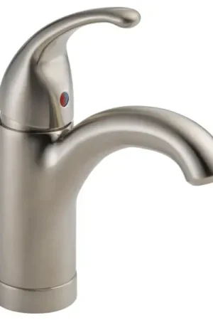 Peerless Faucet P188624LF-BN Tunbridge Brushed Nickel Brass 1-Handle High Arc Lavatory Faucet 1.2 gpm at 60 psi New Release
