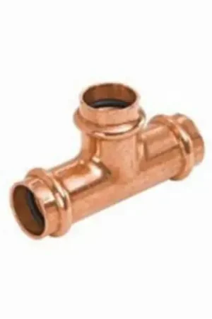 NIBCO 9098851PC Tee 3/4 x 1/2 x 3/4 in Nominal Press End Style Wrot Copper Domestic Don't Miss Out
