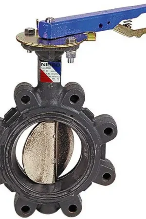 Holiday Sale NIBCO NLG150H LD-2100 Series 4 in Ductile Iron Buna-N Locking Lever Handle Butterfly Valve