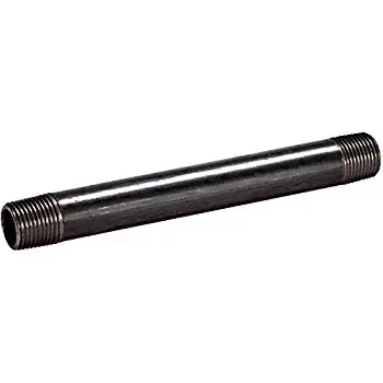 Direct From Factory B&K 580-035 Pipe Nipple, 1/8 in x 3-1/2 in L NPT, Carbon Steel, Black Oxide, SCH 40/STD, Welded