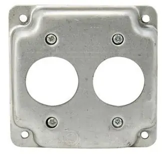 Appleton 8364 ETP Electrical Box Cover, 4 in x 4 in x 1/2 in Single Receptacle Cover Special Offer