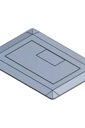 New Arrival CARLON E9761S Single Gang Floor Box Cover Width 7.13 Inches x Length 5 Inches Replacement MPN