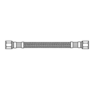 Certified Kissler 88-6080 Flexible Braided Connector 1/4 in Compression 120 in L