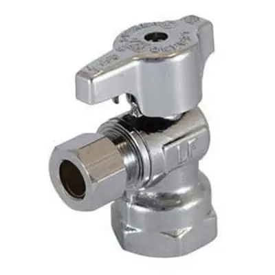 Shop Now Legend Valve 114-603NL 1/2F x 3/8OD T-595NL No Lead Chrome Brass 1/4 Turn Angle Stop Valve