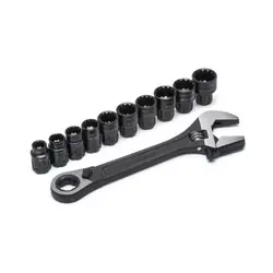 Apex Tool Group CPTAW8 X6 - Pass-Thru Adjustable Wrench Set Power Set - 11 Piece Big Sale