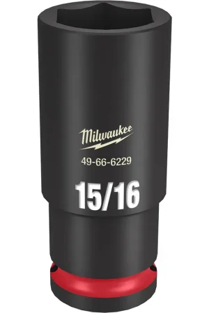 One Day Deal Milwaukee 49-66-6229 SHOCKWAVE Impact Duty 1/2 Drive 15/16 Deep 6 Point Socket
