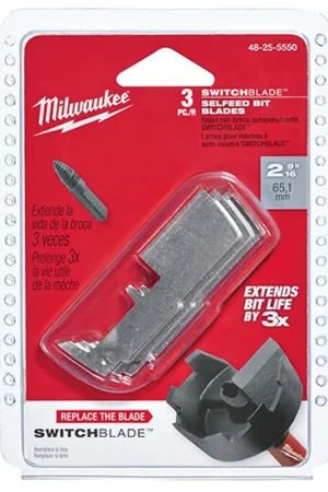 Fan Favorite Milwaukee 48-25-5540 SwitchBlade Replacement Blades 2-1/8 in. (3 Pack)