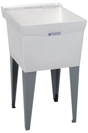 Last Chance Mustee 19F Utilatub Laundry Tub Floor Mount 20 Inch x 24 Inch x 34 Inch