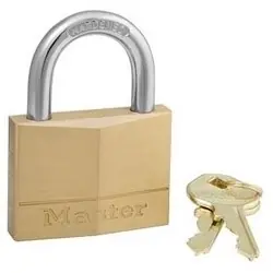 Master Lock 150D Padlock, Keyed Different, 5-Pin Cylinder, 2 Width, 1 Shackle Clearance Save Now