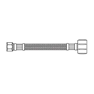 Kissler 88-2015 Flexible Braided Closet Connector 3/8 x 7/8 in Compression x Ballcock Latest