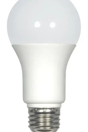 Cheap SATCO S29833 6W A19 LED Bulb Medium E-26 Base 4000 Kelvin 220° Dimmable
