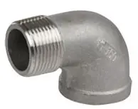 Hot Deal Smith-Cooper International 4381037080 2 x 2, MPT x FPT, Class 150, Cast 316 Stainless Steel, 90D, Heavy Pattern, Street, Straight, Elbow