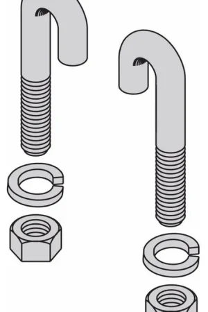 Eaton SB1003JBZ B-Line Series 2.75 Steel Bolt, Black Zinc Final Sale