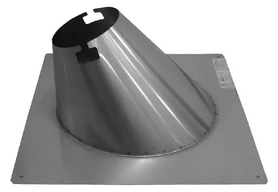 Noritz ARF5 Angled Roof Flashing with Vertical Roof Member for 5 Vent Pipe Must Have