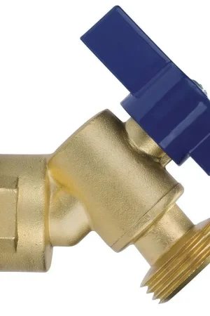 NIBCO NB53JH8 QTX Series Angle Brass 3/4 in. Threaded x Hose Sillcock Final Sale