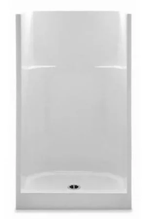 Aquatic 1363C-WH Shower No Seat, Center Drain, 36 x 36 x 72 Inches Last Chance