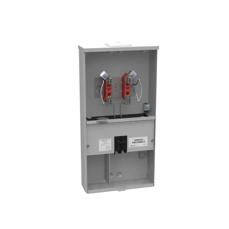 Must Have Milbank U3499-XL-100 4 Term Ringless Small Closing Plate 1-100 Amp Main Breaker