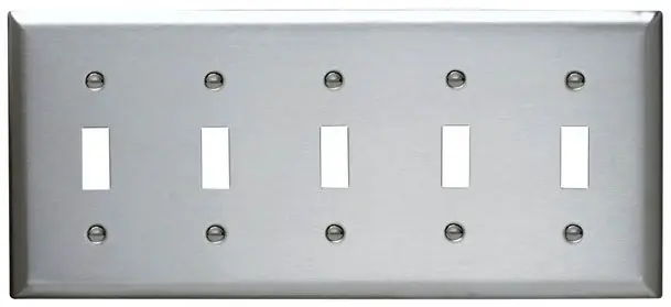 Discount Pass & Seymour SS5 Wall Plate Standard 302/304 Stainless Steel