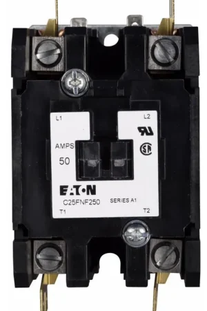 Eaton C25FNF350B Definite Purpose Contactor, 3-Pole, 240 VAC, 50 Amp Today Only
