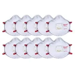 Best Choice Milwaukee 48-73-4004 10PK N95 Valved Respirator with Gasket