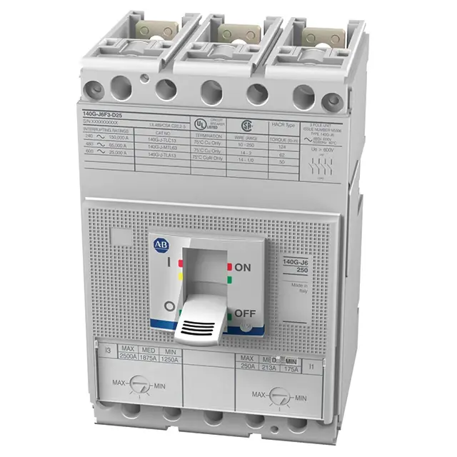 Allen-Bradley 140G-J2F3-D25 140G 250A J Frame Molded Case Circuit Breaker New Release