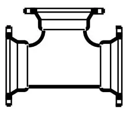 Star Pipe Products MJT0606 6 x 6 x 6 Mechanical Joint Tee 350 PSI Clearance