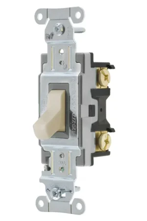 Hubbell CSB220LA 20 Amp 120/277 VAC 2-Pole Light Almond Toggle Switch Weekend Sale