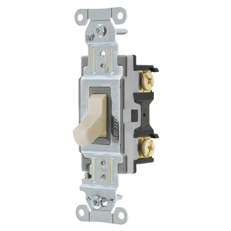 Hubbell CSB220LA 20 Amp 120/277 VAC 2-Pole Light Almond Toggle Switch Weekend Sale