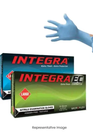 Buy Today Ansell N864 MICROFLEX Integra Powder Free Textured Blue 8mil Nitrile Gloves X-Large
