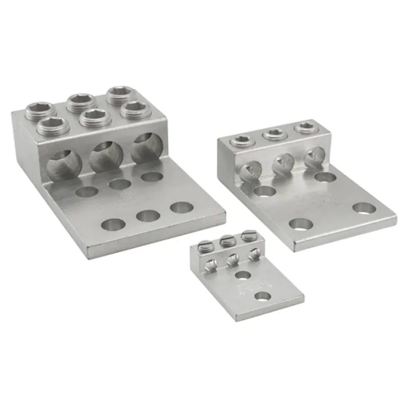 Limited Time ILSCO T3A2-3/0N Aluminum Mechanical Lug Conductor Range 3/0-6 3 Ports 2 Hole 1/2in Bolt Size 1-3/4in Hole Spacing