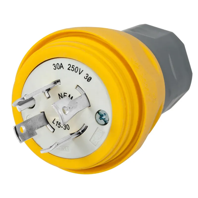 Clearance Hubbell Wiring Device-Kellems HBL28W75 Plug, w/TIGHT 3P 30A 250V L15-30P