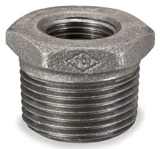 Smith-Cooper International 33HB1012003C 1-1/4 x 3/8 MPT x FPT Class 150 300 PSI Black Malleable Iron Reducing Bushing Weekend Sale