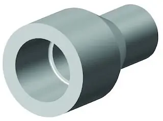Buy Direct GF Central Plastics 360-002-183 2 x 1-1/4 IPS Socket x IPS Socket Virgin Yellow Molded Medium Density Polyethylene Concentric Reducer