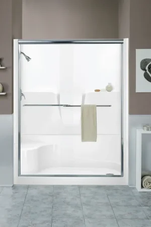 Best Choice Aquatic 160344PS-LH-WH Shower Module 60 inches x 35-1/4 inches x 77-1/4 inches