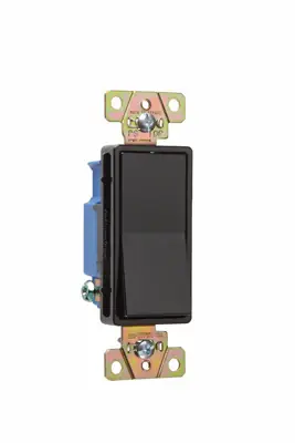 Free Returns Pass & Seymour 2601BK Single Pole Decorator Switch 15 Amps 120/277V