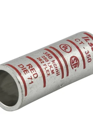 ILSCO CT-6 Surecrimp Copper Compression Sleeve, Conductor Size 6 Same Day Shipping
