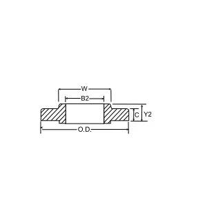 Next Day Delivery Weldbend 610-040-000 Raised Face Slip-On Flange, 4 in, Forged Carbon Steel, 600 lb