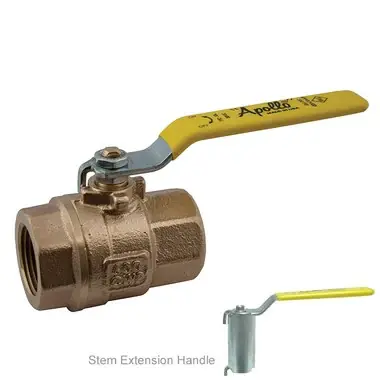 Sale Apollo Valves 77C14704A 77C-A Series 1-1/2 in. Bronze Full Port NPT 600# Ball Valve