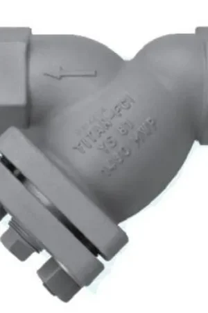 Markdown Titan Flow Control YS81C0150 YS 81-CS 600# Carbon Steel Threaded Perforated Wye Strainer