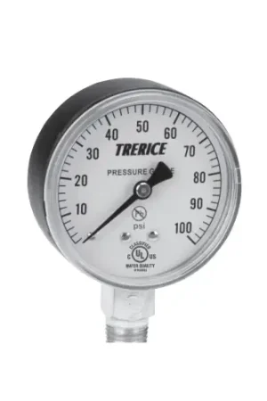 Trerice 800B2001BA100 800B Dry Utility Pressure Gauge 0 to 100 psi Holiday Sale