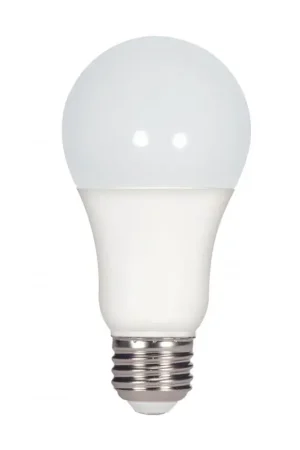 Clearance SATCO S29815 Type A LED Lamp, 15 W, 100 W Incandescent Equivalent, E26 Medium A19 T8 LED, 1600 Lumens