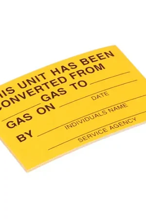 LABEL GAS CONVERSION SOU1163932 for Southbend SOU1163932 Order Now