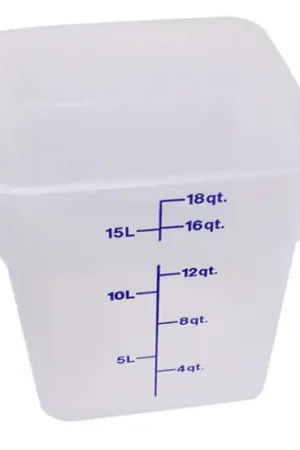 Cambro 18SFSPP Container Square 18QT Semi-Clear Latest