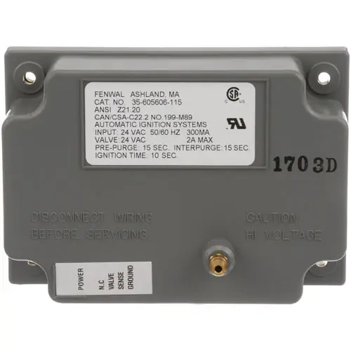 IGNITION MODULE 24VAC 50-60HZ 354447-00001 for Hobart 354447-00001 Place Order