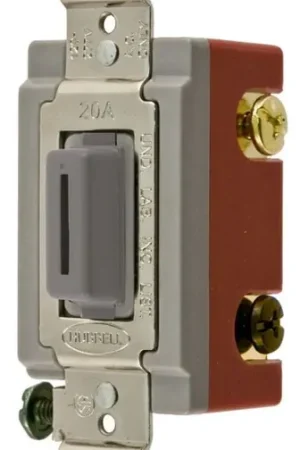 Hubbell HBL1223LG HUBBELL 3W TOG, IND GRD, 20A 120/277V, LK, GY Final Sale