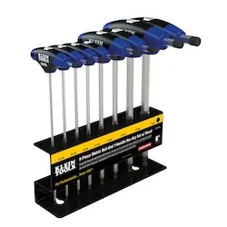 Buy Direct Klein JTH68MB Hex Kit Set, Metric, Ball End T-Handle, 6-Inch with Stand, 8-Piece