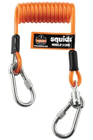 Final Sale Ergodyne 19131 Coiled Cable Lanyard 5 lb