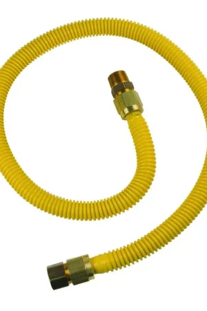 BrassCraft CSSB21-48 Coated Gas Appliance Connector 3/4 FIP x 3/4 MIP 48 Inch Length Weekend Sale