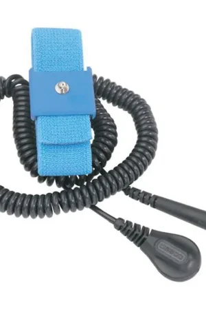 Buy Today Desco 09069 Adjustable Locking Clasp Wrist Strap with Cord, Universal, 4 mm Stud Snap, 12 ft Coiled Cord, Replacement MPN
